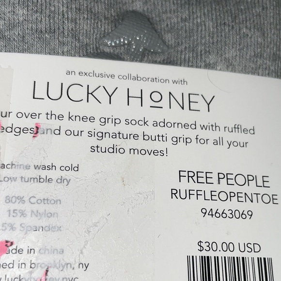 FP Movement by Free People Gray Over-the-Knee Socks - Picture 4 of 4